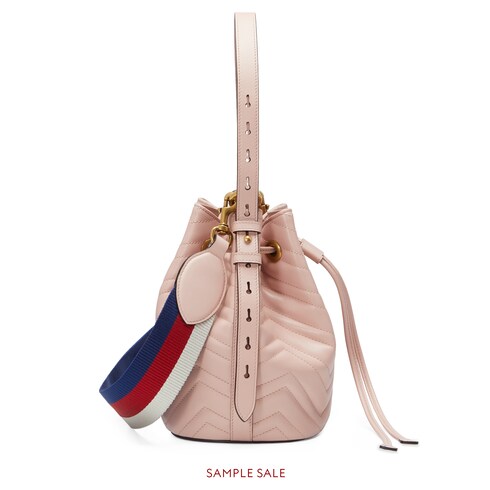 gg marmont quilted leather bucket bag