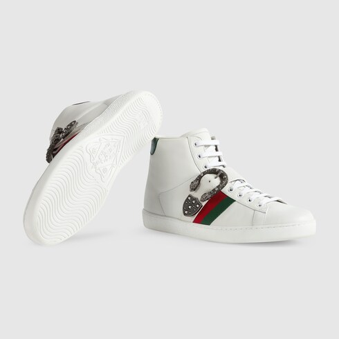 gucci ace high top black