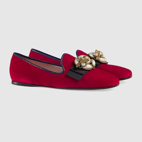 gucci ballet flats with bee
