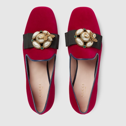 gucci ballet flats with bee