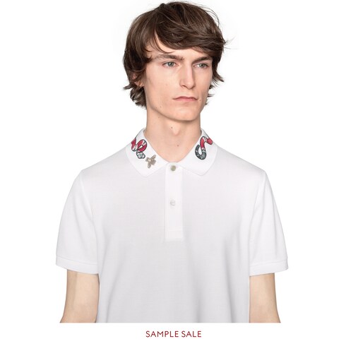 polo gucci blanco hombre