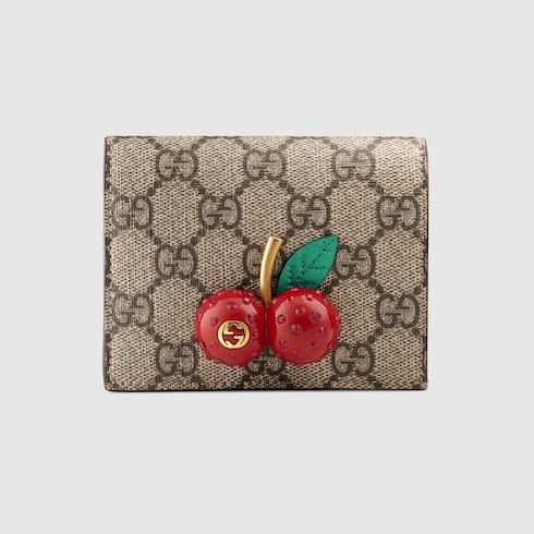 Cartera GG Supreme con cerezas