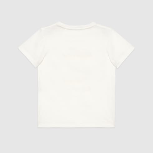 Children's cotton T-shirt with Gucci logo