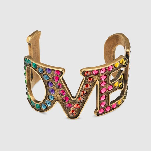 Bracciale rigido Loved con cristalli