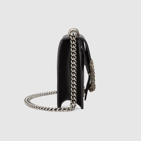 Dionysus Mini Schultertasche in Schwarzes Leder GUCCI BE