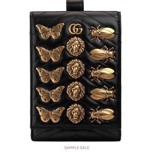 gg marmont animal studs mini bag