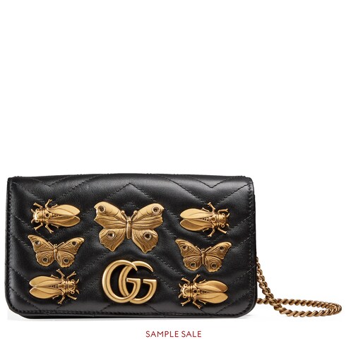 gg marmont animal studs mini bag