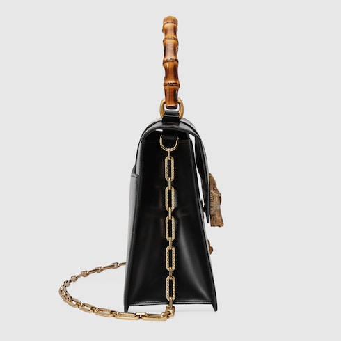 GUCCI Broche beetle print top handle bag