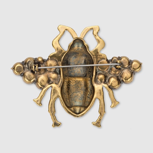 gucci bee lapel pin