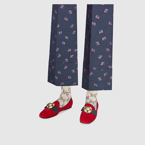 gucci ballet flats with bee