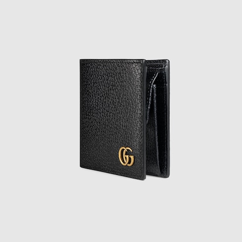 GGマーモント〕 レザー コインウォレットブラック レザー | GUCCI® JP