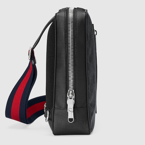 Marsupio nero con GG in GG Supreme | GUCCI® Italia