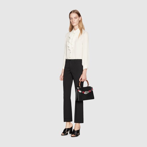 		Gucci Lilith leather top handle bag - Gucci Womens Top Handles & Boston Bags 453751CVLRN1094 Gucci - Gucci Lilith leather top... 