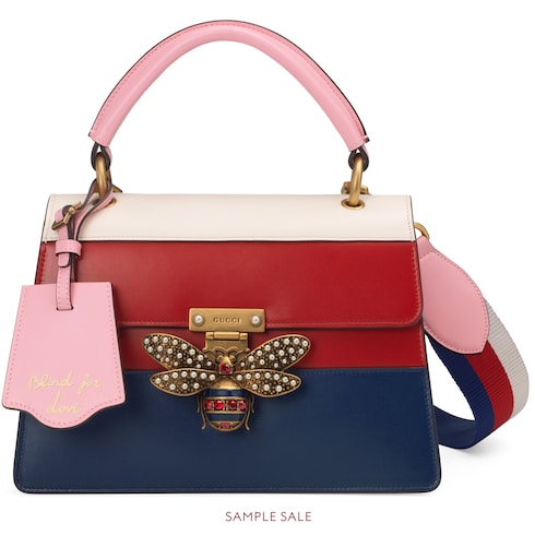 gucci queen margaret small top handle bag