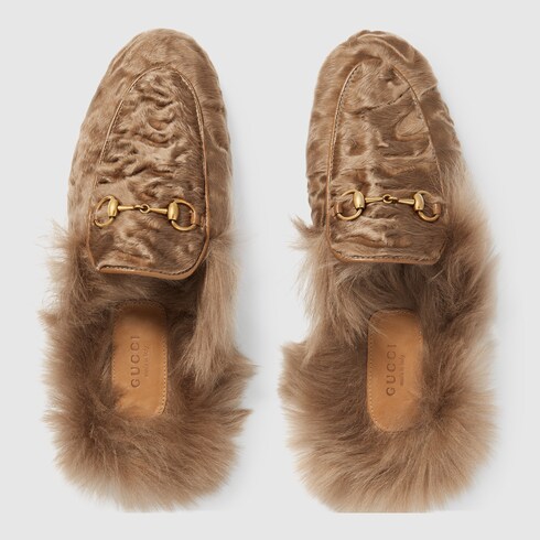 Princetown lamb fur slipper - Gucci Women's Slippers & Mules ...