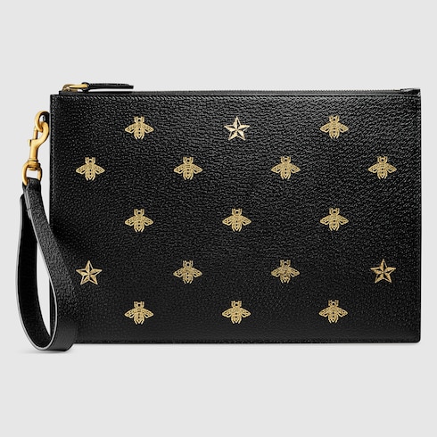 gucci bee clutch bag