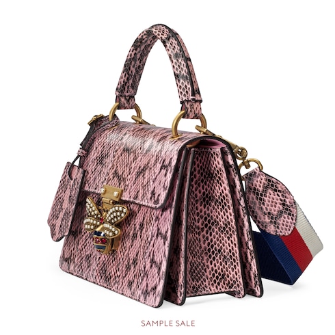 queen margaret系列蛇皮手提包