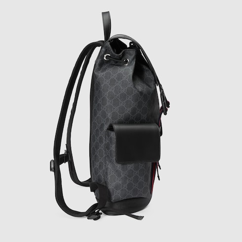 gucci gg supreme backpack black