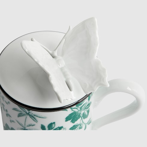 Herbarium-Tasse mit Schmetterling