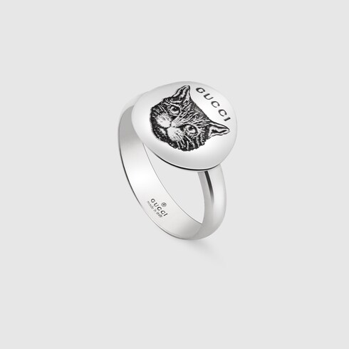 gucci blind ring silver
