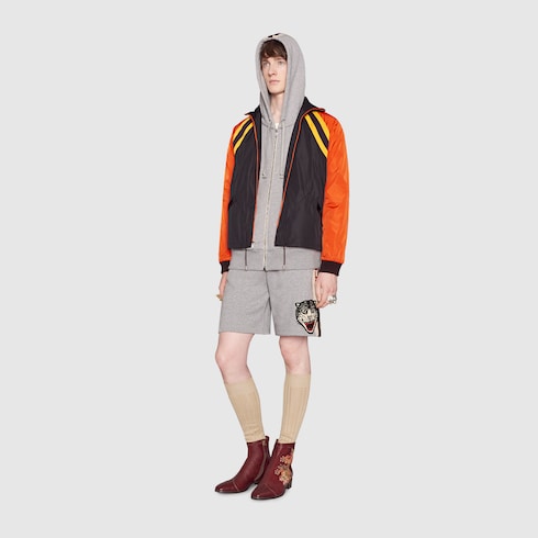 gucci stripe cotton shorts