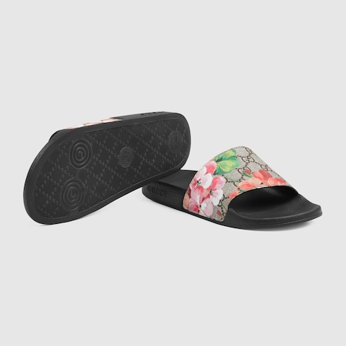 GG Blooms Supreme Slide Sandal | GUCCI 