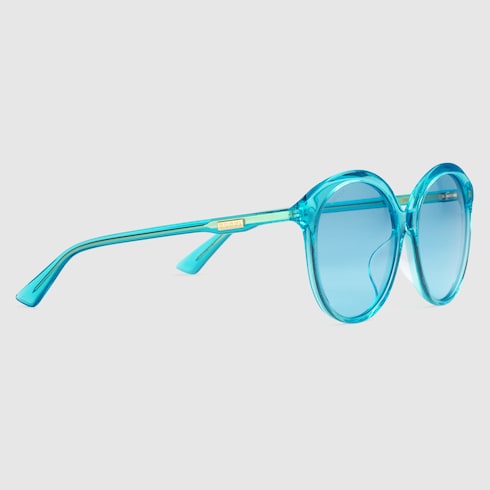 gucci blue acetate sunglasses