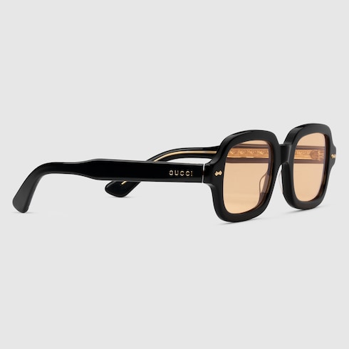 Rectangular-frame acetate sunglasses Detail 2