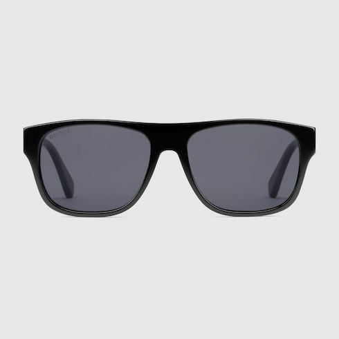 Rectangular frame sunglasses