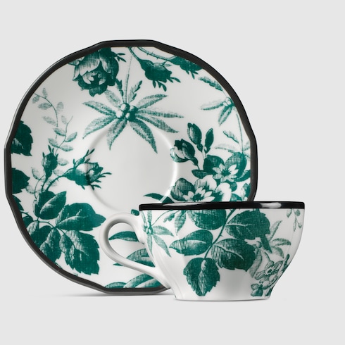 Set di due tazzine e piattini da tè Herbarium