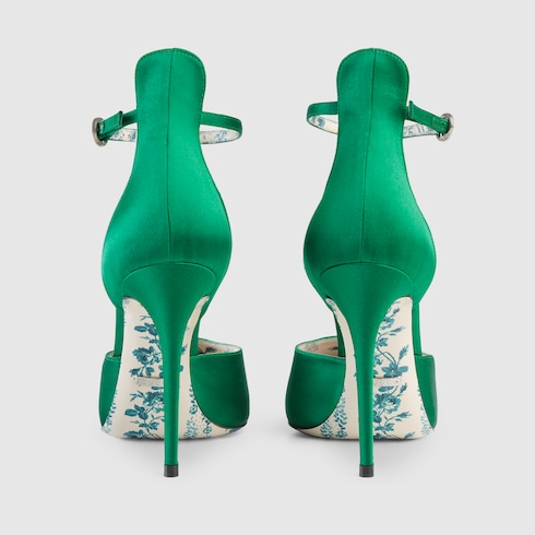 gucci emerald green heels