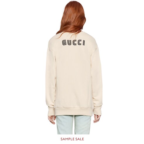 gucci 饰亮片白雪公主超大造型卫衣 detail 5