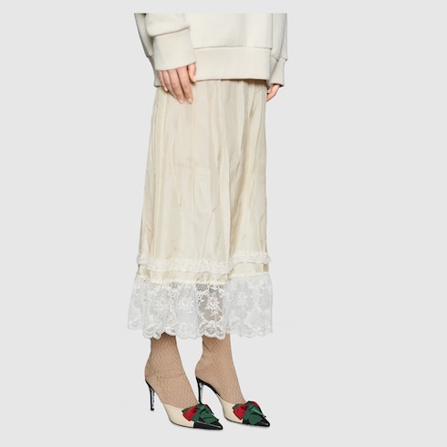 gucci mid heel slide