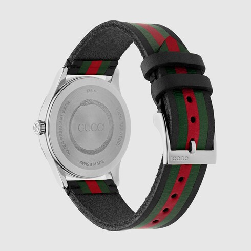 Gucci g chrono watch black best sale