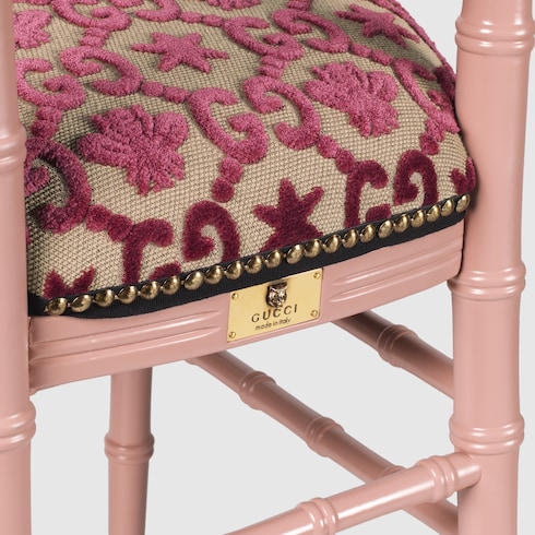 Sedia Chiavarina con motivo GG jacquard