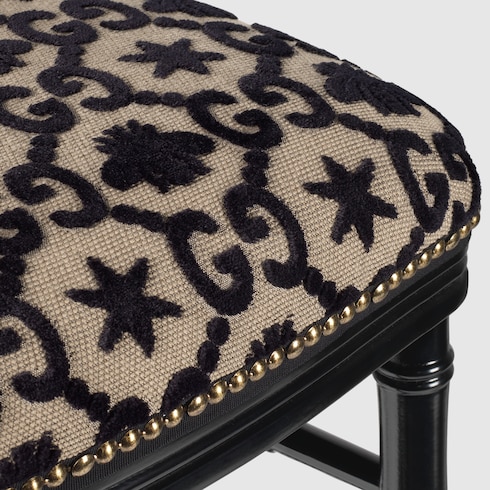 Sedia Chiavarina con motivo GG jacquard