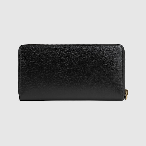 Cartera de Piel Animalier con Cremallera 