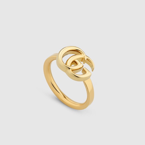 18K Yellow Gold Icon Ring With Stars | GUCCI® US