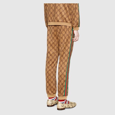 gucci gg technical jersey jogging pant