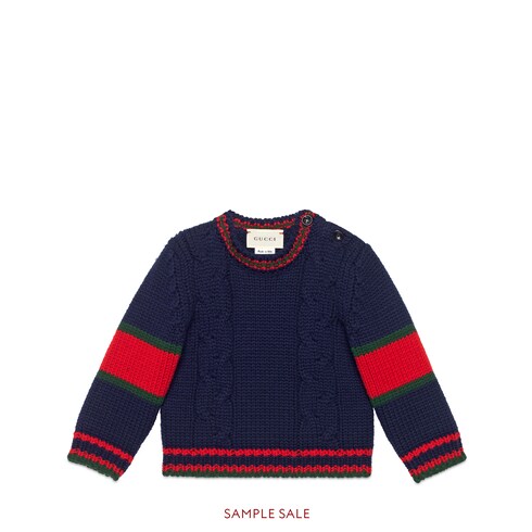 blue knitting wool
