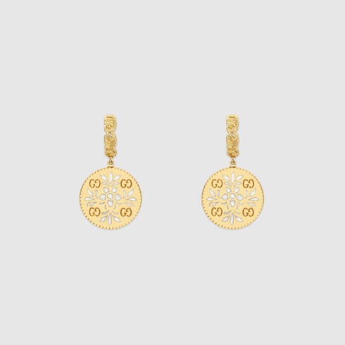 yellow gold gucci earrings icon illustrate problem