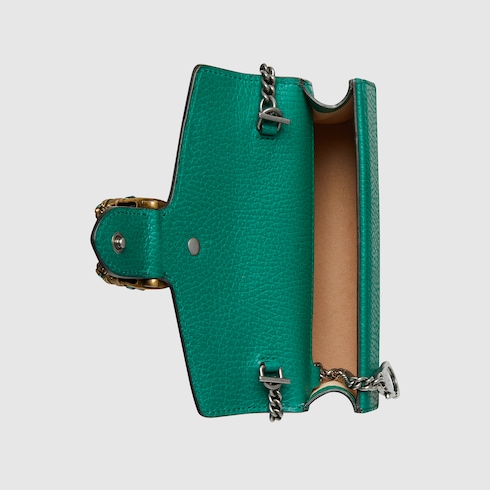 Super mini borsa Dionysus in pelle in pelle verde smeraldo GUCCI CH