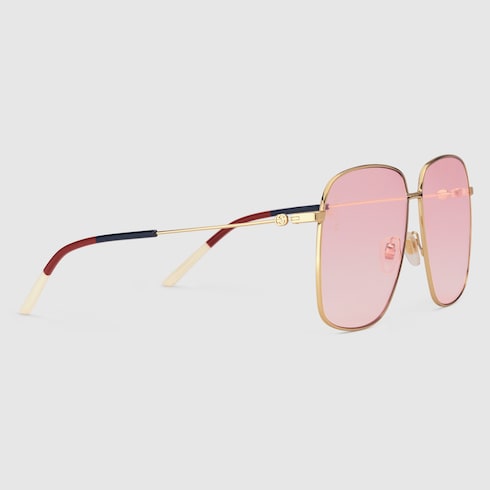 rectangular frame gucci sunglasses