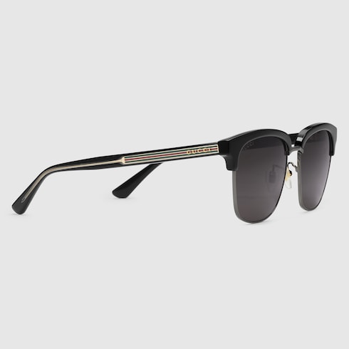 Rectangular frame sunglasses