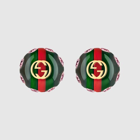 gucci green earrings