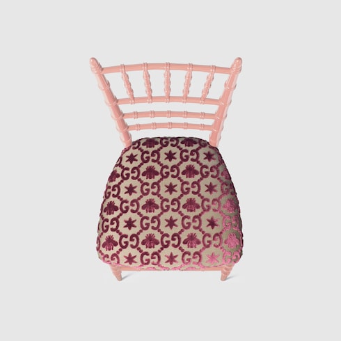 Sedia Chiavarina con motivo GG jacquard