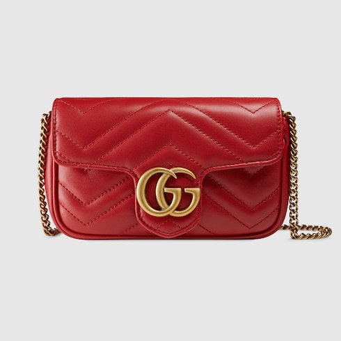 GG Marmont matelassé leather super mini bag