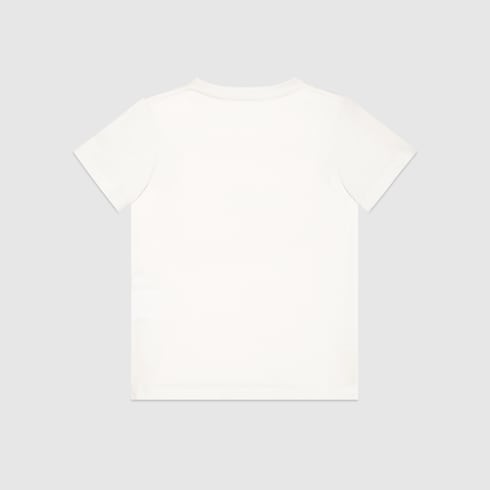 Children's cotton T-shirt with Gucci logo Detail 2