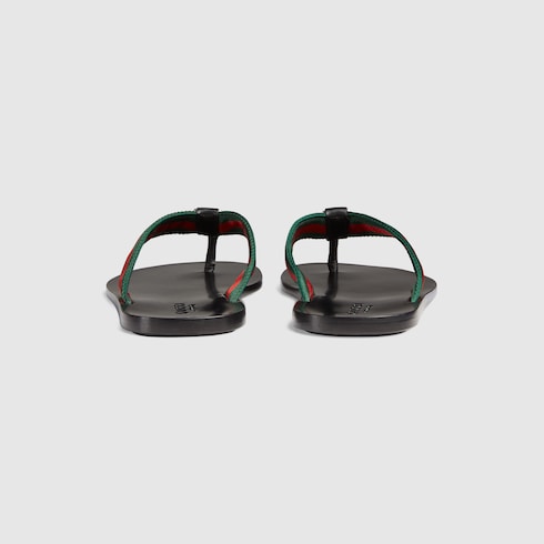 gucci web strap thong sandal