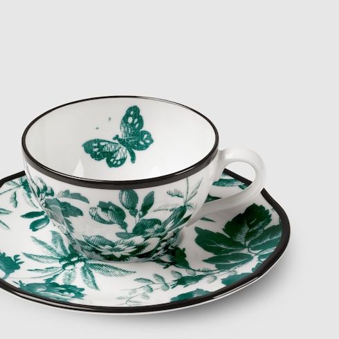 Set di due tazzine e piattini da tè Herbarium